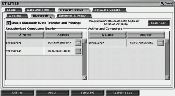 If this is the first time connecting to the bluetooth PC, either enter the pairing code for the device or confirm the pairing code sent from the PC. Figure 9.