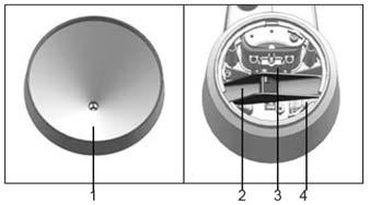 3. Description du capteur extérieur sans fil 2. Vue d ensemble Pluviomètre 1. Collecteur d eau de pluie 2.