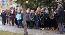 buk červený převislý byl zasazen 28. března v Parku přátelství v Příbrami za účasti starosty Jindřicha Vařeky. 9.