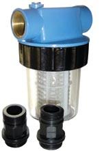 Samonasávací čerpadlo, jednostupňové hnací ústrojí (oběžné kolo z norylu), vodní filtr s výměnnou kartuší, tlakový spínač, manometr. Motor 1.