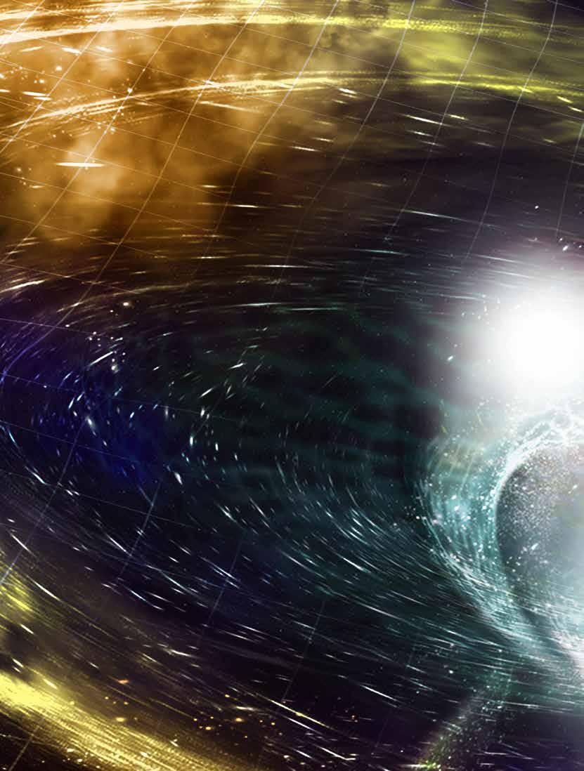 Astronomie, fyzika a matematika A / Věda a výzkum 2/2019 České přístroje pomohou měřit GRAVITAČNÍ VLNY Tři družice projektu LISA budou obíhat kolem Slunce rozmístěné tak, že utvoří rovnoramenný