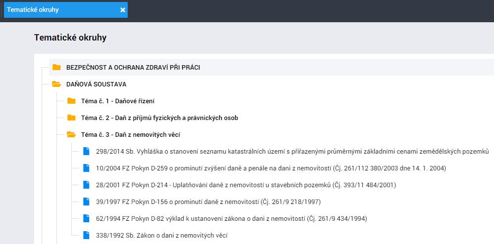 3.3 Hledání dokumentu v tématech Máte-li o hledaném dokumentu patřičné množství informací, můžete jej otevřít vskutku rychle.