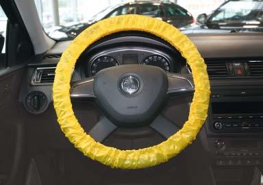 gumou, pro osobní a nákladní automobily, z extra silného polyetylenu, s antistatickým podílem materiálu, žlutá