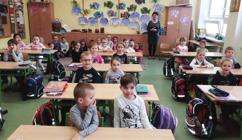 Nejstarší děti, které se už pečlivě připravují na vstup do základní školy, byly navštívit své kamarády v 1.