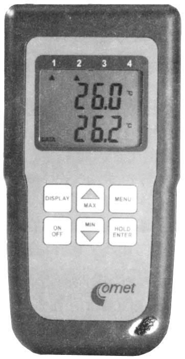 Teplomìry Commeter 200 až +1700 C pro termoèlánky J, K, S - pro pøímá mìøení i záznam - pøepínání typu termoèlánku z klávesnice - dvouøádkový LCD displej se speciálními znaky - nastavitelný