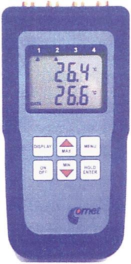 Teplomìry Commeter 200 až +500 C pro odporová èidla Pt1000 a Ni1000 - pro pøímá mìøení i záznam - plnì dvouøádkový LCD displej se speciálními znaky - nastavitelný dvouúrovòový alarm s akustickou