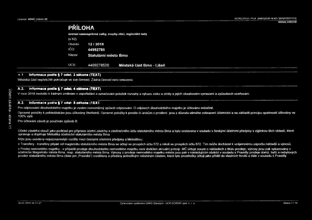 Účetní závěrka - strana 11 A.2.