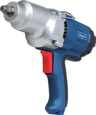 Ø vrtání dřevo/ocel/zdivo: 30/13/20 mm 380 x 85 x 211 mm 3, kg Kovové sklíčidlo Silný motor Přídavná rukojeť, 6x šroubovací bit, držák bitů, hloubkový doraz, plastový kufr Scheppach DI 1050 je velmi