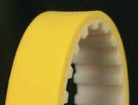 Shore bez nebezpečí rozlepení možná certifikace FDA sprayed PU surface yellow (standard), other colors possible Hardness: