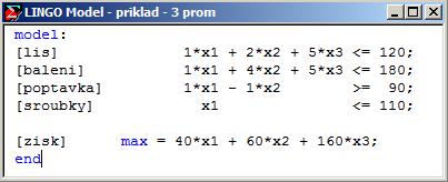 Současná cena: c 3 = 10 Redukovaná