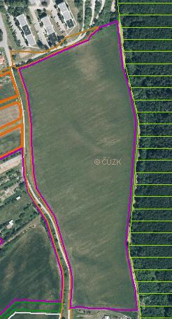 Situování objektů ve vzdálenosti do 50 m od okraje lesa je možné pouze na základě závazného stanoviska vydaného v navazujícím řízení dotčeným orgánem.