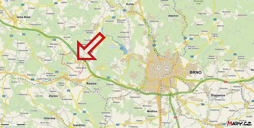 Přehledná mapa s umístěním