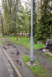 Stavební úpravy před čp. 1502 1503 v ulici Bezdíčkova původní stav Û a nový stav Pohled z ulice Bezdíčkova původní stav Û a nový stav do pískoviště.