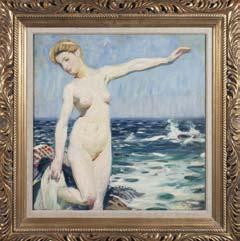 28. 5. 2017 PRAHA, ŽOFÍN SAMOSTATNÁ AUKCE OBRAZU 73 František Kupka (1871 1957): Koupání olej na plátně, dat. 1904, sign.