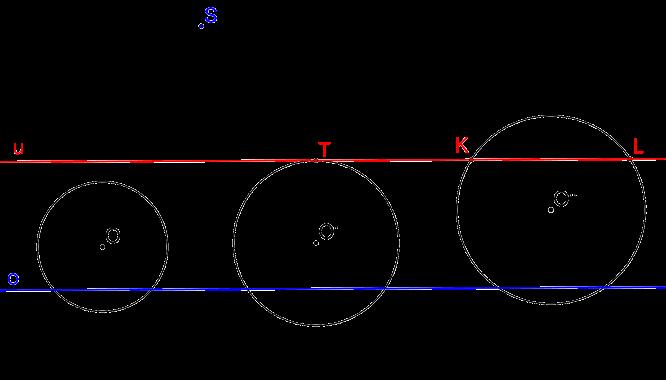 Má-li kružnice s úběžnicí právě jeden společný bod, pak je obrazem kružnice parabola. (Má jeden bod, který se zobrazí na nevlastní.