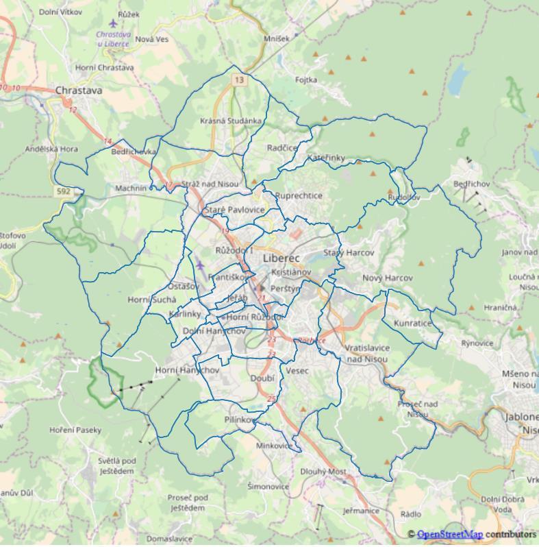 3. CELKOVÁ STRATEGIE UDRŽITELNÉ ENERGETIKY A KLIMATU STATUTÁRNÍHO MĚSTA LIBEREC Statutární město Liberec, které je se svou rozlohou 106,1 km 2 a s 102 825 obyvateli pátým největším městem České