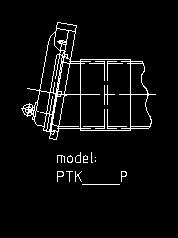 PTK-F s přírubou PTK-G montáž na zeď Speciální ucpávka a šrouby nespadají do rámce rozsahu dodávky.