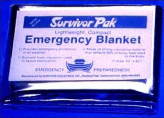 Názvy v zahraničí: en: Rescue blanket; Space blanket; US Army