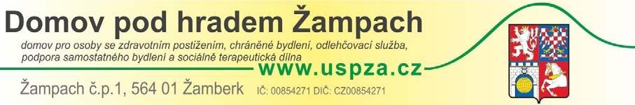 Vnitřní předpis zaměstnavatele o provozování kamerového systému se záznamem V Domovu pod hradem Žampach Domov pod hradem Žampach, Žampach č.p.1, 564 01 Žamberk IČ: 00854271, DIČ: CZ00854271- Datová schránka: sh3kigb Zastoupený: PaedDr.