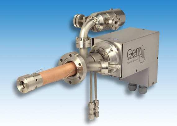 Tectra GmbH. Systém iontového děla je doplněn diferenciálním čerpáním pro dosažení nižšího provozního tlaku v komoře při provozu iontového děla.