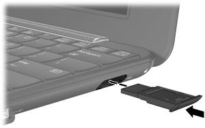 Používání HP Mini Mobile Drive Bay (pouze vybrané modely) Mini Mobile Drive Bay je USB port, který umožňuje přidání více úložného prostoru do zařízení.