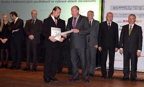 CENA FONDITAL Cenu a šek v hodnotě 5 000 Kč získal pan Martin Uher za projekt Komplexní optimalizace