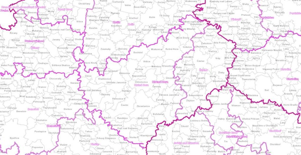 3 Stručná charakteristika SO ORP Kutná Hora 3.1 Identifikace správního obvodu Administrativní území SO ORP Kutná Hora tvoří východní okraj Středočeského kraje.