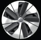 Diamond Cut, černá Black, pneumatiky 235/50 R19 16 400 Kč m m (nelze s opcí 1097) 923 19 kola z lehké slitiny, 5