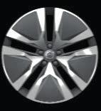 920 20 kola z lehké slitiny, 5 dvojitých paprsků s výbrusy v provedení Diamond Cut, černá Matt Black, pneumatiky 245/45 30 800 Kč m 21 800141 21 kola
