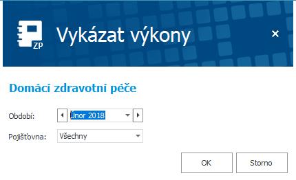 3. Nejprve zvolím měsíc, který vykazuji. 4. Pojišťovny vykáži všechny.