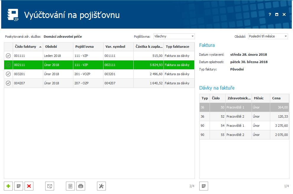 TISK SOUVISEJÍCÍCH DOKUMENTŮ (PRŮVODNÍ LIST, FAKTURA, AJ.) 1. Označím si dávku, pro kterou chci tisknout dokumenty. 2.