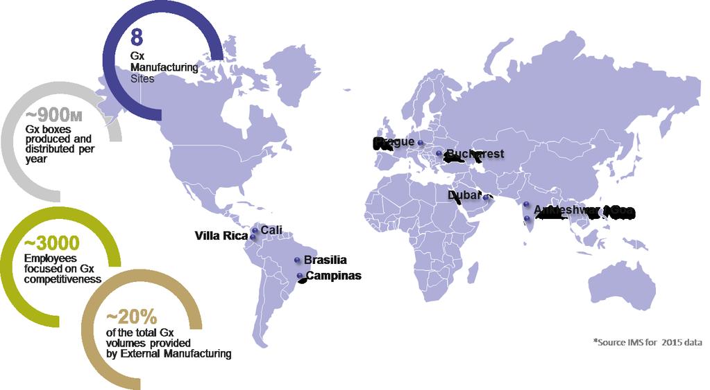 A WORLDWIDE FOOTPRINT OF COMPETITIVE GX DEDICATED SITES COVERING ALL MARKETS NEEDS