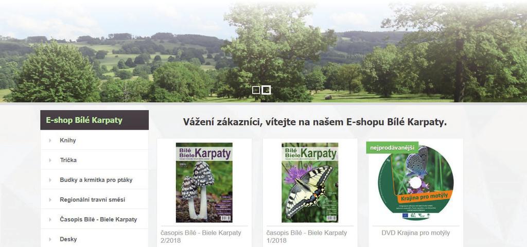 E-shop Bílé Karpaty E-shop Bílé Karpaty je spuštěn již pátým rokem a těší se čím dál větší oblibě.