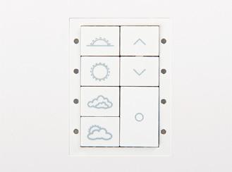 TW Ideální řešení pro jakékoliv požadavky a pro každou velikost instalace Cena Switch-Control jednoduché ovládání tlačítkem Select the Weather tlačítkový panel Illustris designový ovladač a interface