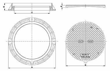 (EUR/ks) KIO 800 B125 KG630 Ø840 Ø630 Ø655 101 30 225 B125 21,0 9 484 Kč 364,77 KIO 600 B125 KG700 Ø840 Ø700 Ø655 101 30 225 B125 21,2 10 227 Kč 393,35 KRUHOVÉ POKLOPY KIO pro lehké B125 a střední