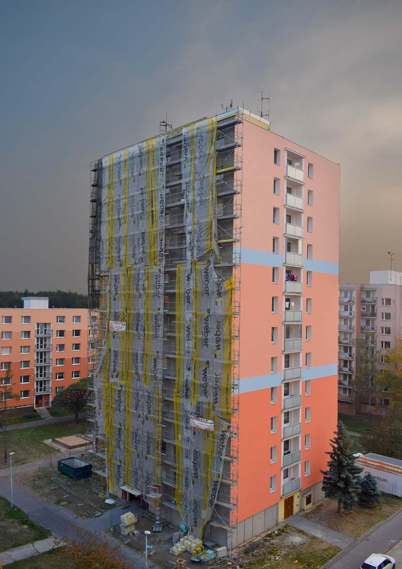 Q2/2019 Panelový dům Bartoňova, Pardubice, materiály Weber STAVEBNICTVÍ KVARTÁLNÍ ANALÝZA ČESKÉHO STAVEBNICTVÍ INVESTOŘI