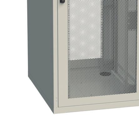 Rozvaděč RSF je navržen tak, aby fungoval se všemi systémy chlazení, optimalizovaného proudění vzduchu i flexibilními systémy kabelového managementu společnosti Conteg.