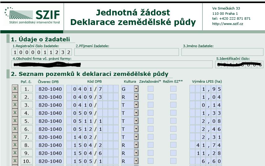 Deklarace veškeré ZP Povinnost deklarovat veškerou obhospodařovanou ZP Pokud obhospodařujete ZP a nemáte PDÚ lze ji uvést jako zbytkovou plochu Zxxxx Pozor na zradu u greeningu!