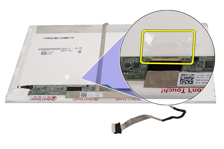 Vyjmutí kabelu LVDS (Low-Voltage Differential Signaling) 1. Postupujte podle pokynů v části Před manipulací uvnitř počítače. 2.