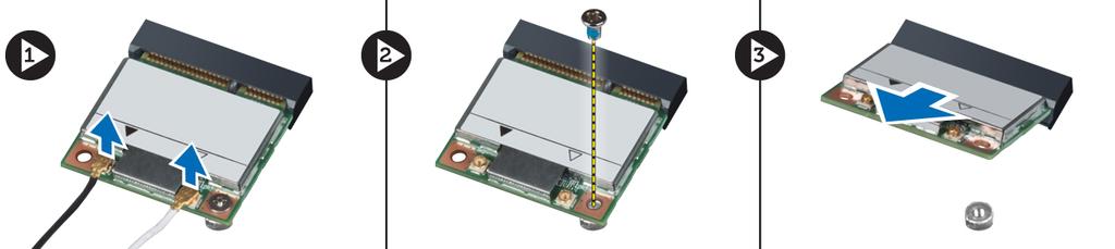 Instalace přístupového panelu 1. Nasaďte přístupový panel na původní místo v počítači. 2. Utáhněte šroub upevňující přístupový panel k počítači. 3.