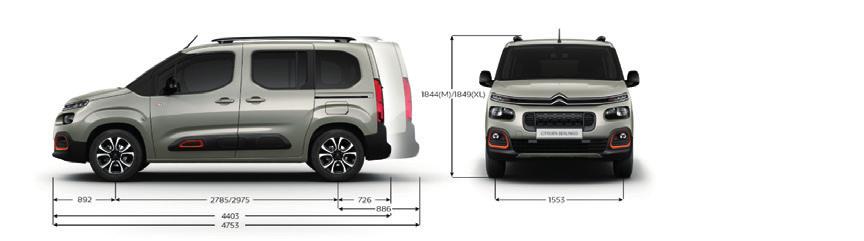 NOVý citroën BERLINGO technické PArAMEtry - M > MOtOr 1.2 Puretech 110 S&S MAN6 75 MAN 1.