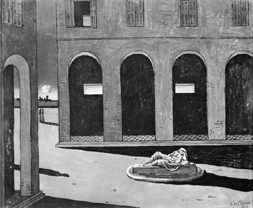 Giorgio de Chirico, Italské náměstí, 1912 20. století.