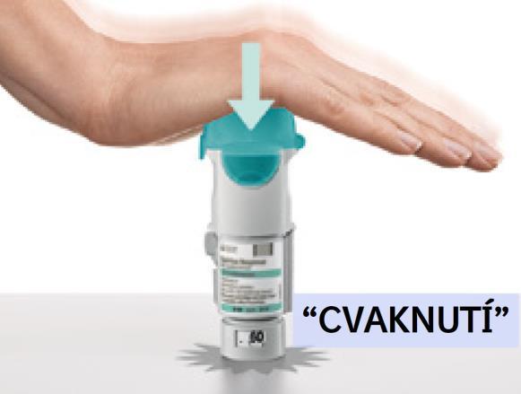 Vložte náplň Zasuňte náplň do inhalátoru.