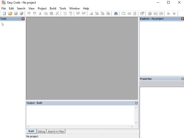 Po stisku Cancel otevře se další okno Easy Code No project Obrázek 4. Přejdeme na Tools -> Settings -> General, otevře další okno (obrázek 5). Obrázek 5.