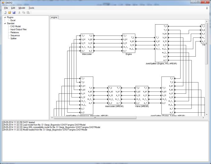DASY Server Some engine model Category Engines: Type Geometry Strokes Charging Volume Valvetrain type Model DASY Server Some engine model: