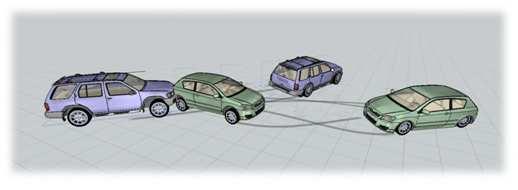 získaných výsledků byly vytvořeny grafy závislostí sledovaných postřetových veličin na podélné poloze těžiště vozidla Toyota viz obr. č. 47, 48, 49 a 50.