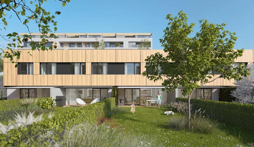 36 // NAŠE PROJEKTY // OUR PROJECTS NAŠE PROJEKTY // OUR PROJECTS // 37 Kromě bytů a obchodních prostor nabízí Ponavia rezidence II i townhousy, co to je?