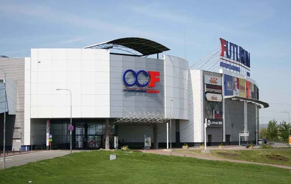 50 // NAŠE PROJEKTY // OUR PROJECTS NAŠE PROJEKTY // OUR PROJECTS // 51 Obchodní centrum Futurum Brno Shopping centre futurum brno Futurum přetváříme v moderní obchodní centrum Futurum is being