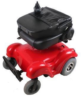 Hlavní součásti elektrického invalidního vozíku Model: SELVO i4600s speciální verze. Nožní opěrka 2. Nabíjecí konektor 3. Ovládací joystick 4.