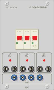 M07 - modul svorek 3x 4 V s 3F jistièem Modul výstupních svorek VarioLab+ M07 pro pøipojení stávajícího rozvodu støídavého napìtí 3x 4VAC-Y.
